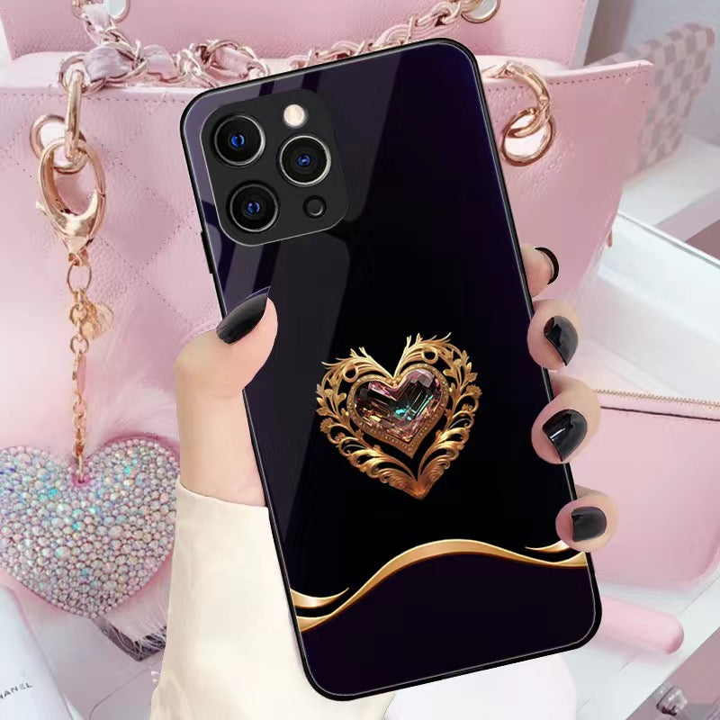 Apple phone case, glass, luxury and high-end
