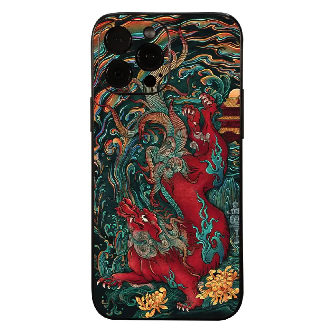 Ancient original Kirin personalized mobile phone iPhone15/14/13/12 Chinese style