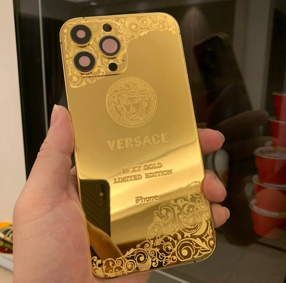 BEYONDSKY is suitable for iPhone11pro-14ProMax gold version mobile phone case 13Pro limited customized back cover