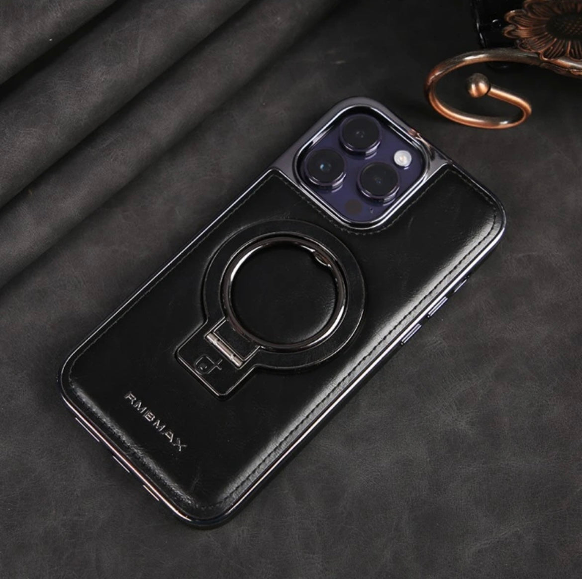 Apple 15-12" stand anti-fall mobile phone case business, magnetic light luxury personality men's case