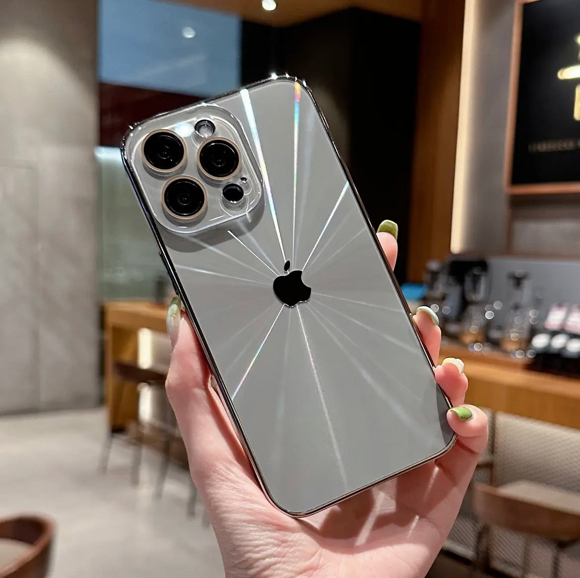 Срібний чохол для iPhone із гальванічним покриттям Міккі
