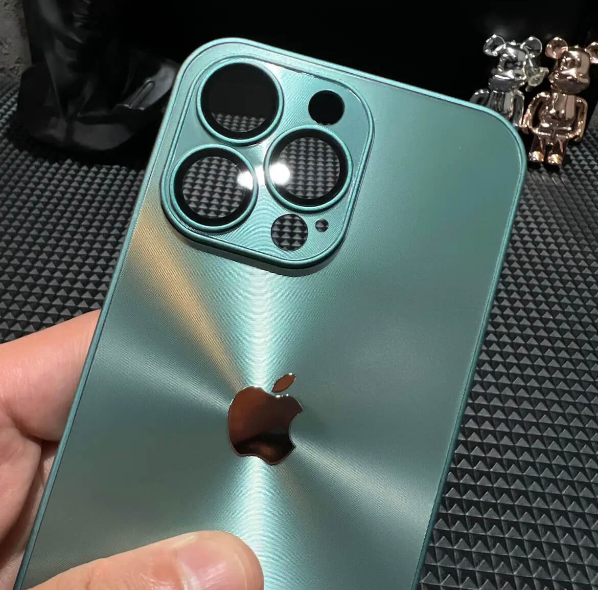 AG Matte fotila lensoprotektanto iPhone Case