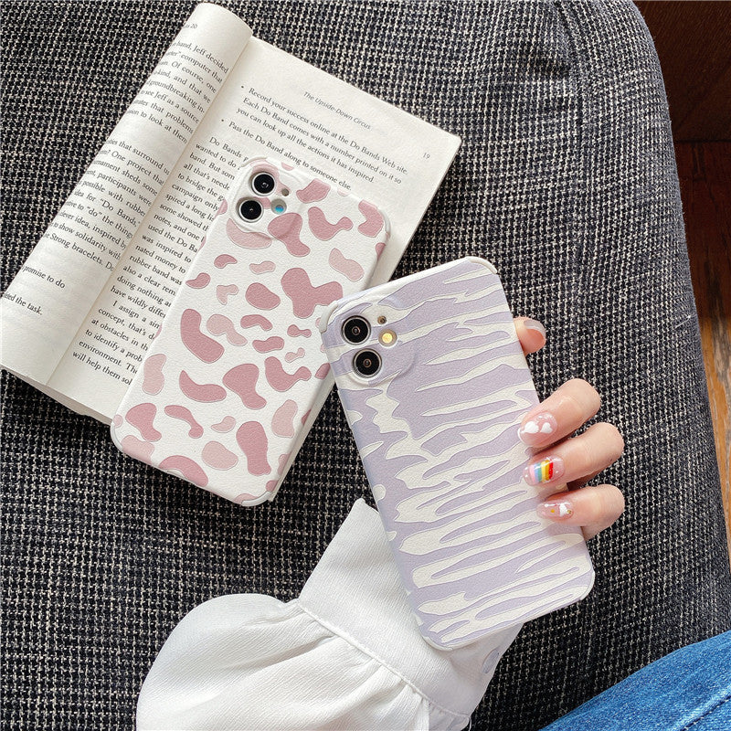 Embossed Sheepskin Zebra iPhone Case