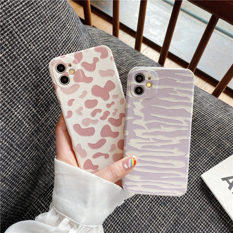 Embossed Sheepskin Zebra iPhone Case