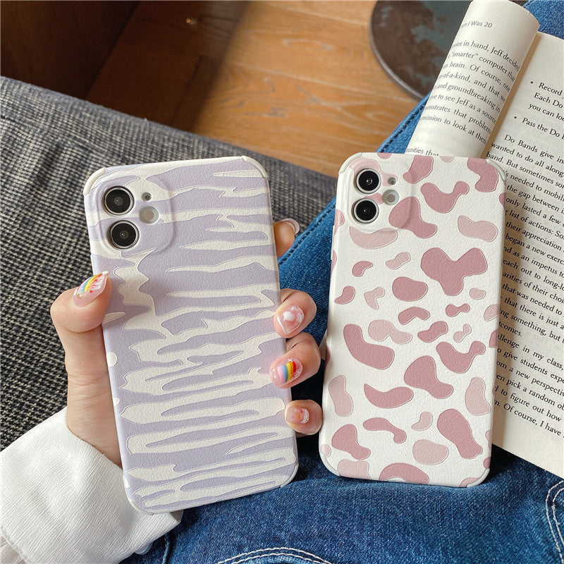 Embossed Sheepskin Zebra iPhone Case