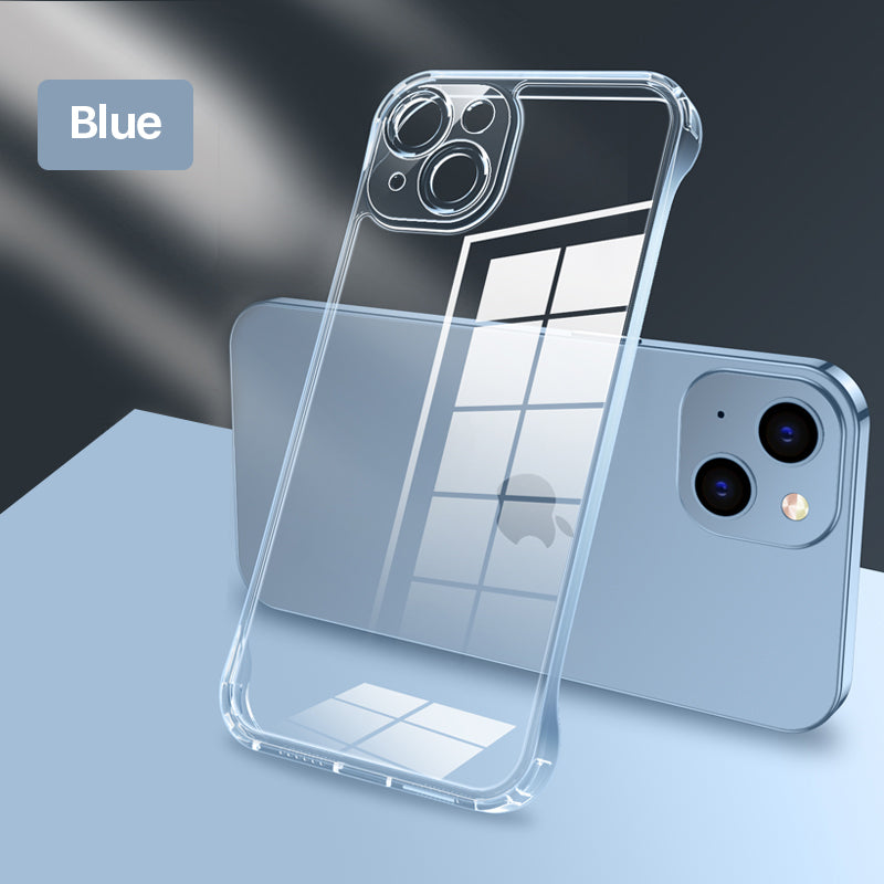 Ультратонкий високопрозорий скляний чохол для iPhone без полів 