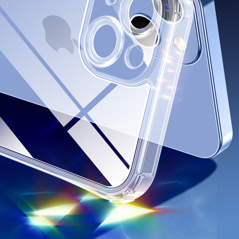Ультратонкий високопрозорий скляний чохол для iPhone без полів 